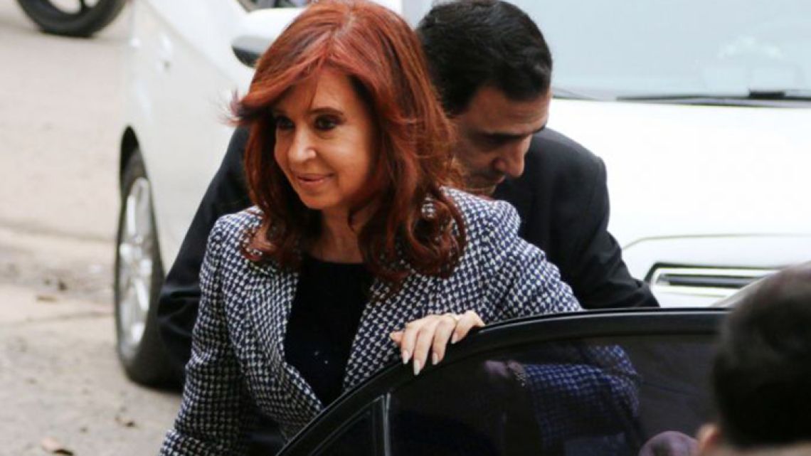 Former president Cristina Fernández de Kirchner.