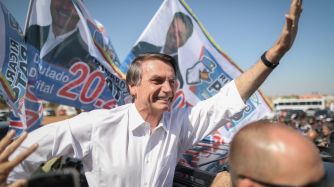 Presidential Candidate Jair Bolsonaro Holds Campaign Rally