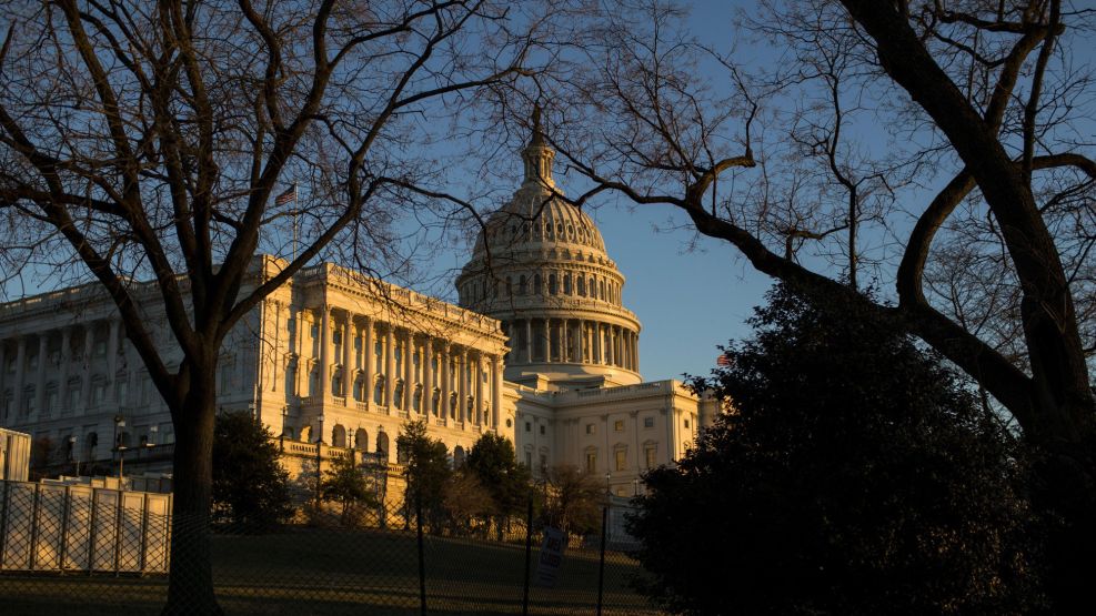 The U.S. Capitol As GOP Senators Weigh Short-Term Government Funding Bill