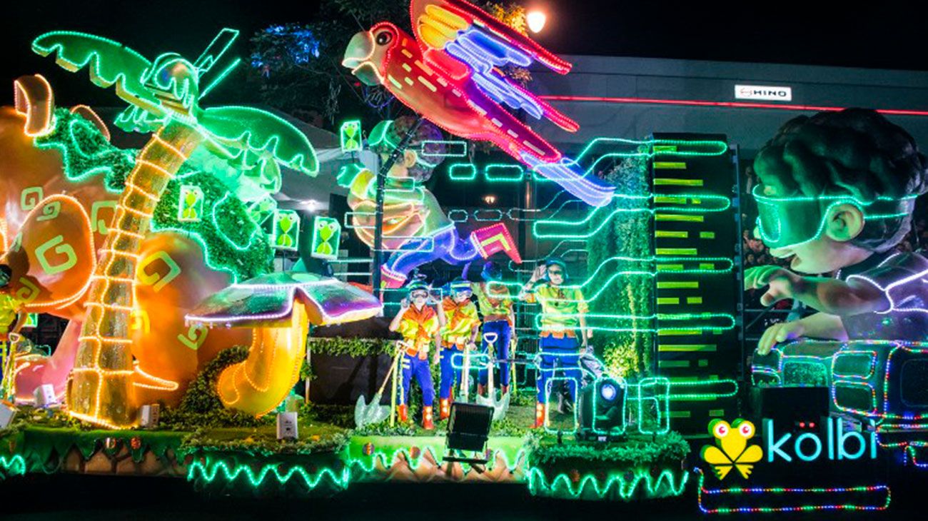 El festival de las luces en San Jose, Costa Rica.