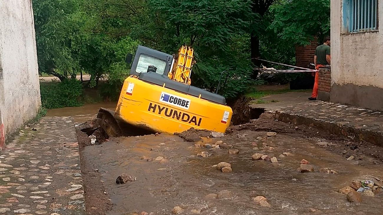 Inundaciones en Mina Clavero, Córdoba