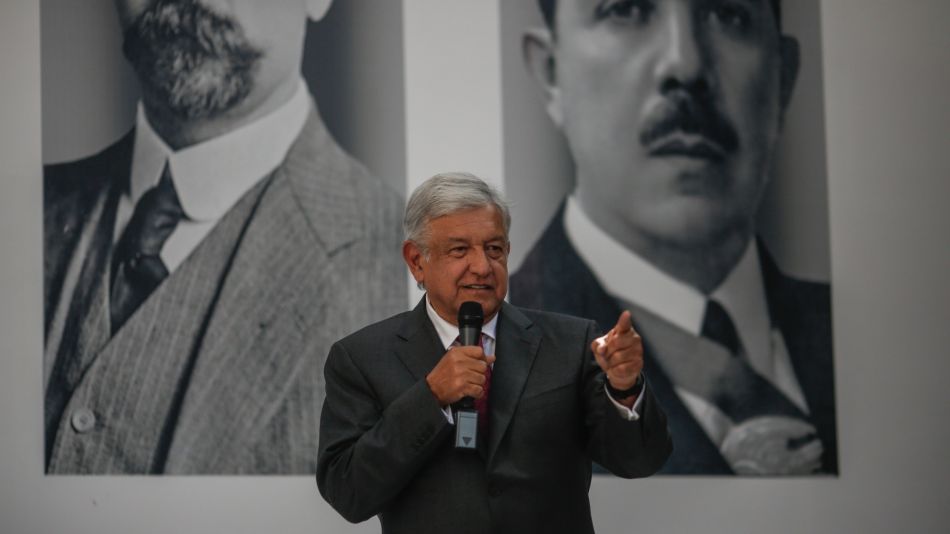 President Elect Lopez Obrador Hold Press Conference Backtracks On Bank Law Change 