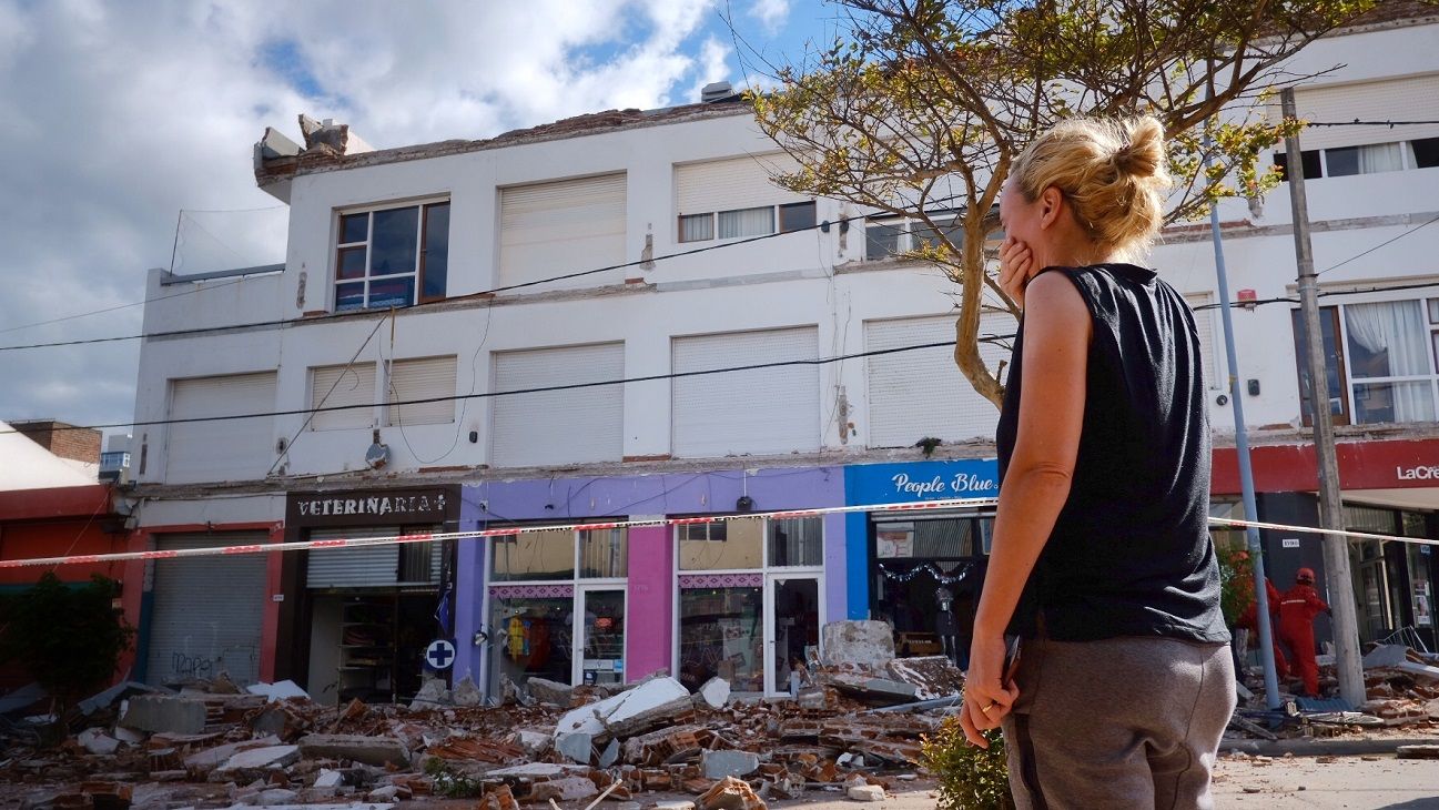 Tragedia en Mar del Plata. Así quedó el edificio derrumbado. 