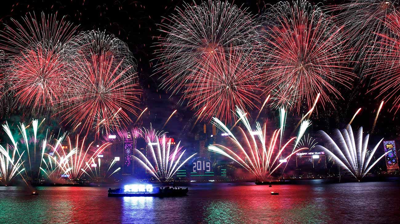 Así comenzó el año en Hong Kong