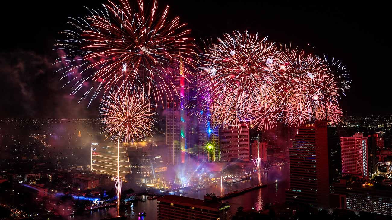 Así empezó el año en Tailandia.