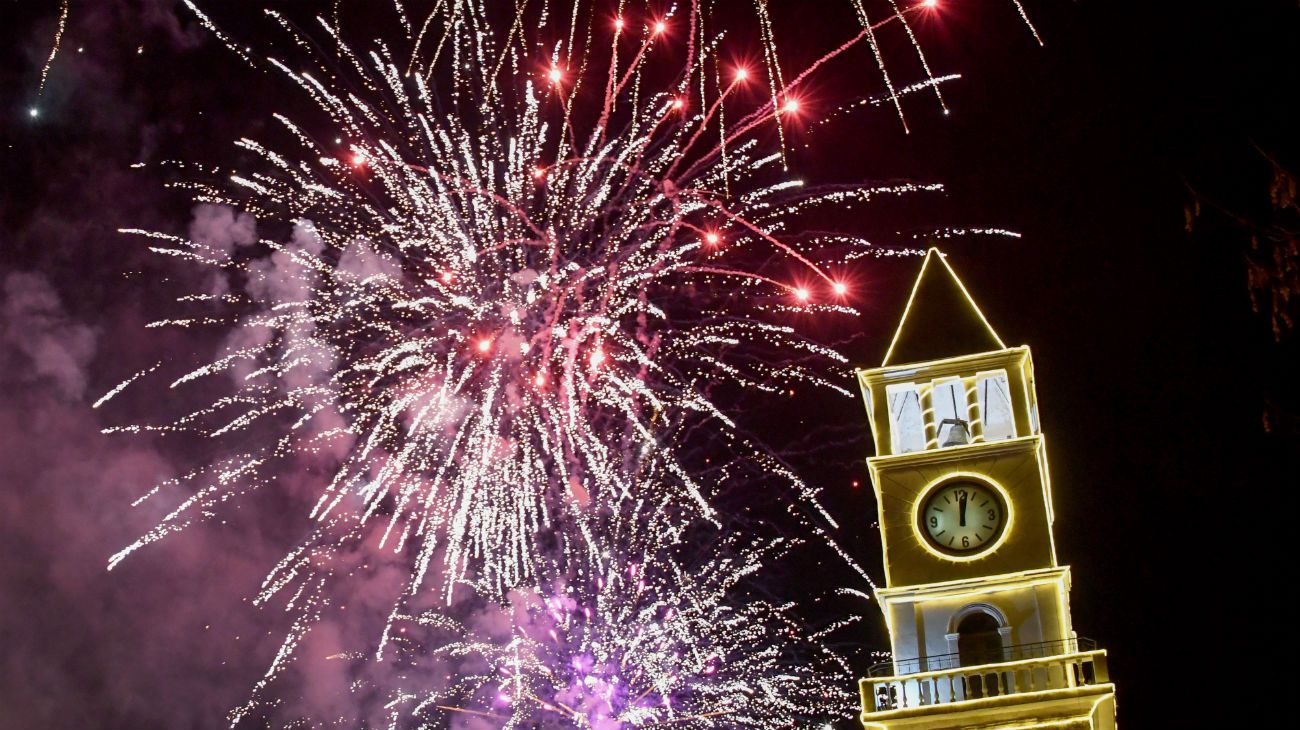 El fin de año en Tirana, Albania.