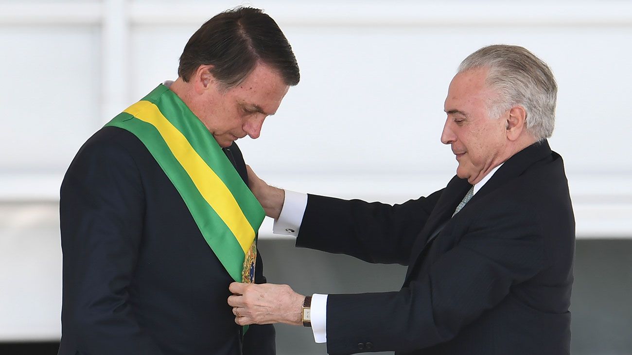 Tras ser investido por Temer, Bolsonaro prometió "terminar con el socialismo"