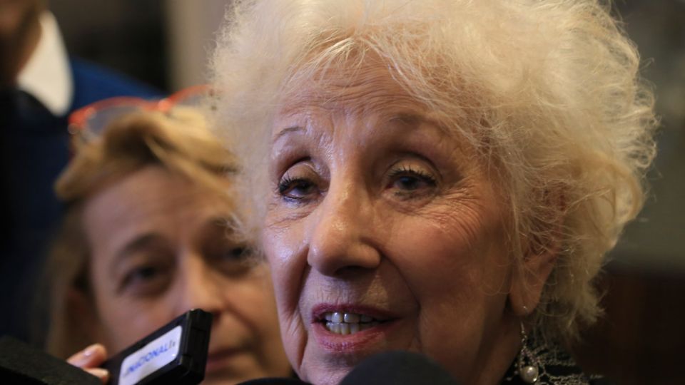 Estela de Carlotto, titular de Abuelas de Plaza de Mayo.