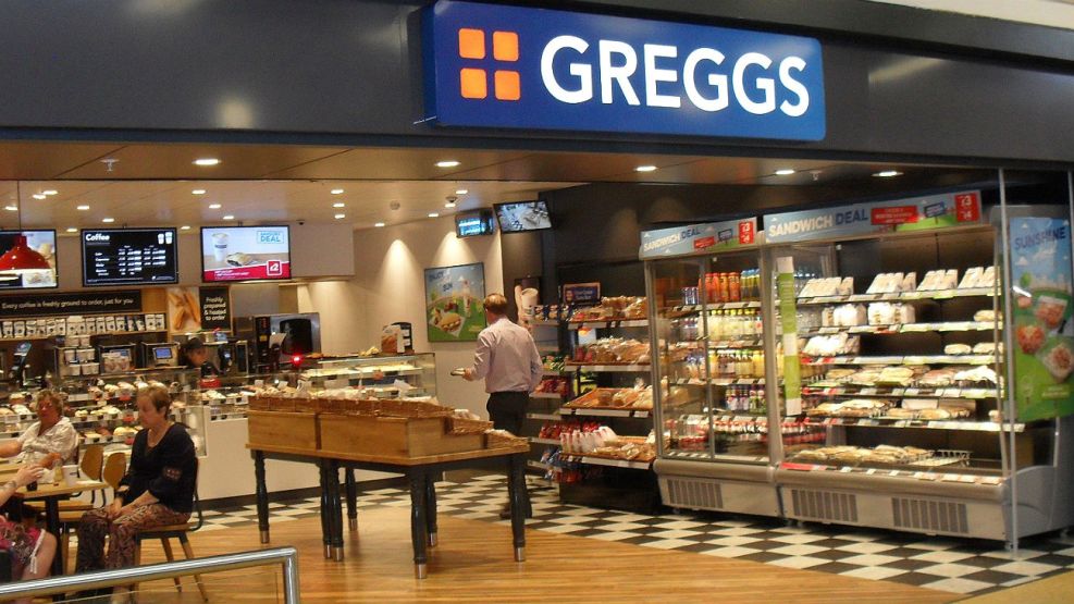 Greggs, la cadena de panaderías del Reino Unido. 