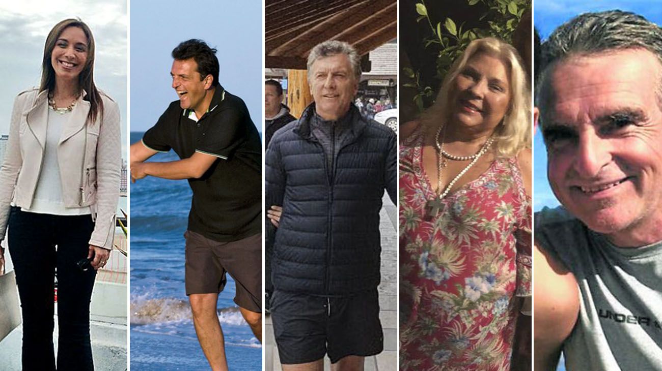 Vidal, Massa, Macri, Carrio y Rossi de vacaciones