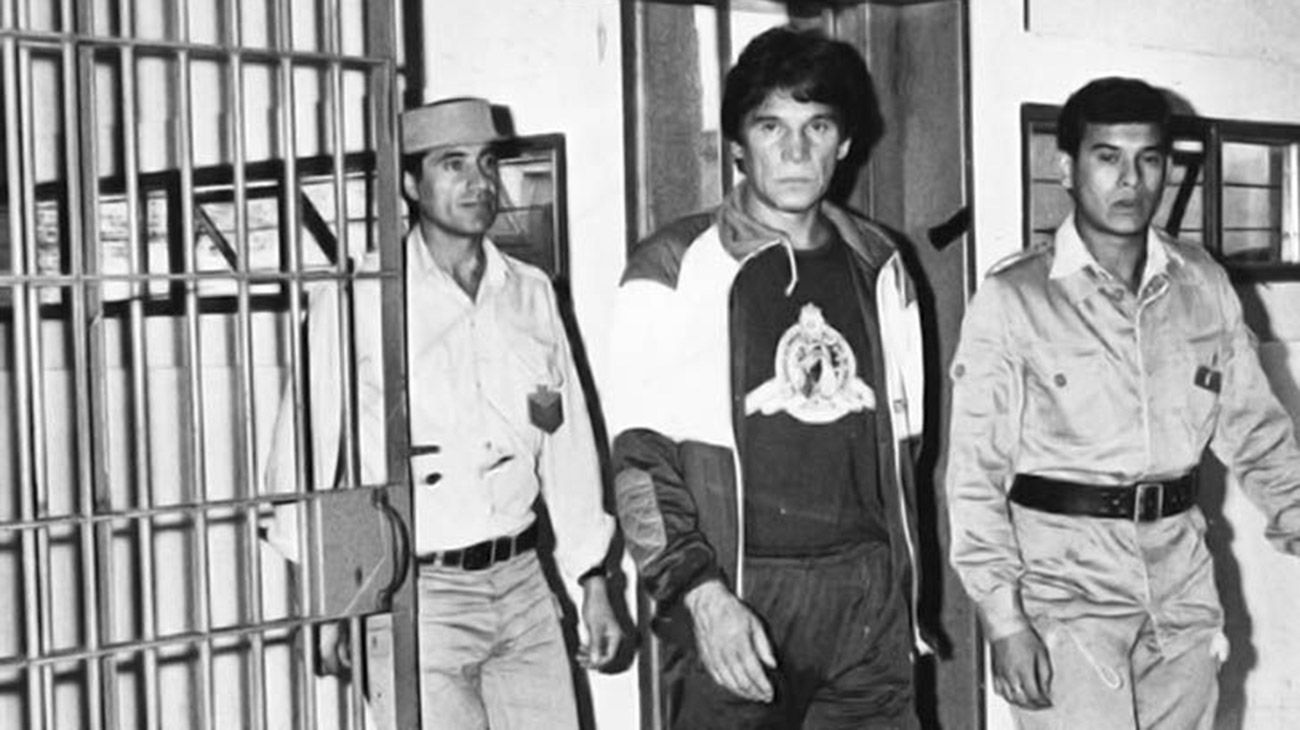 Carlos Monzón en la cárcel de Batán provincia de Buenos Aires