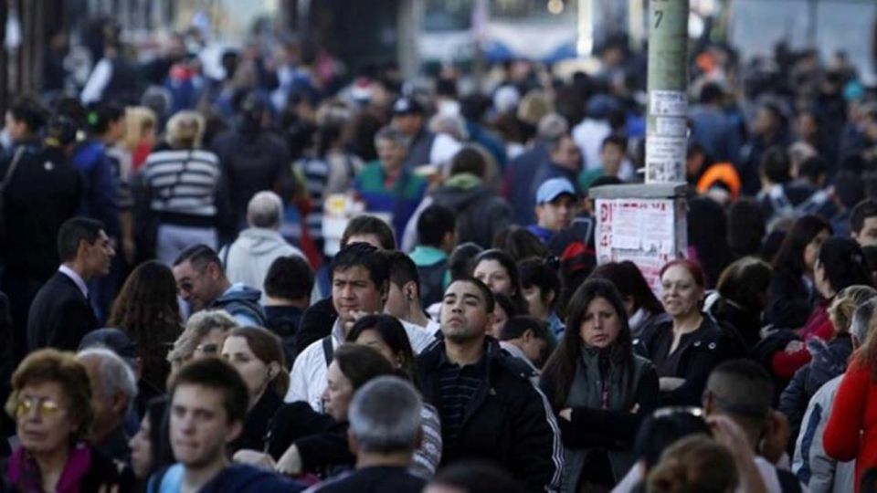 Gente en microcentro