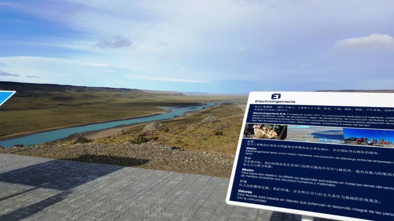 Al borde del río Santa Cruz se construirán las represas hidroeléctricas.