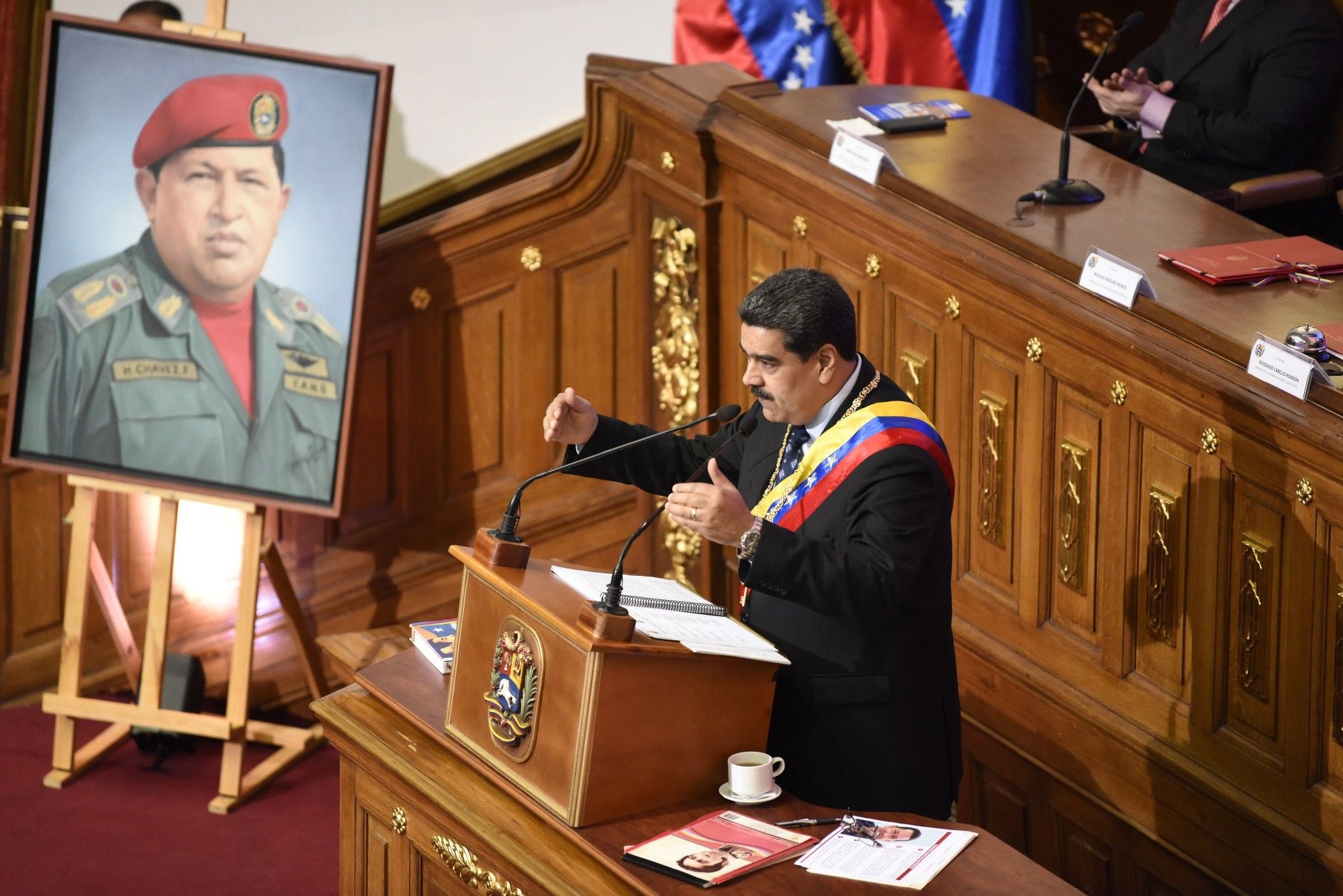 President Nicolas Maduro Delivers State Of The Union Address 