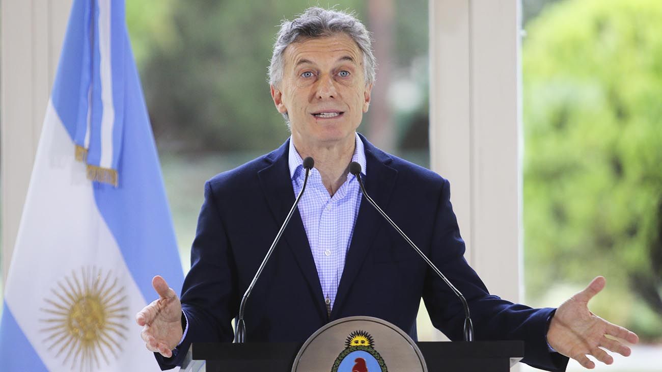 Macri en la quinta de olivos