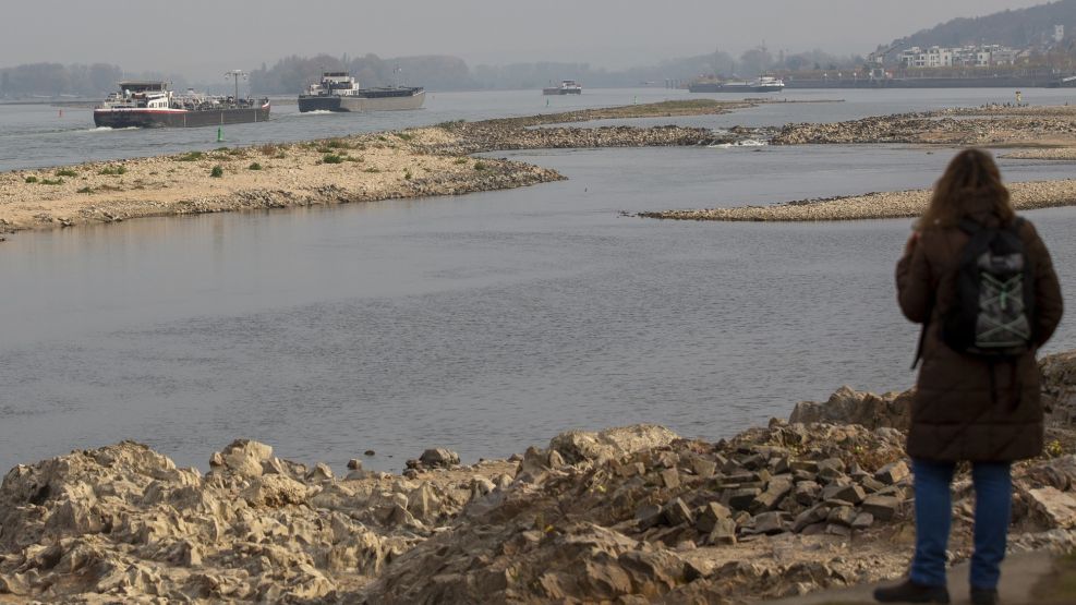 Ongoing Low Water Levels Hamper Shipping On Rhine River