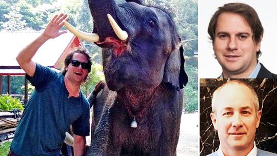 Con lazos. Sebastián Caputo, hijo de José Luis Caputo, fallecido hermano de Nicolás y Luis Blaquier, que dejó la Anses en 2016. También está Enrique Boilini, otro ex Anses.