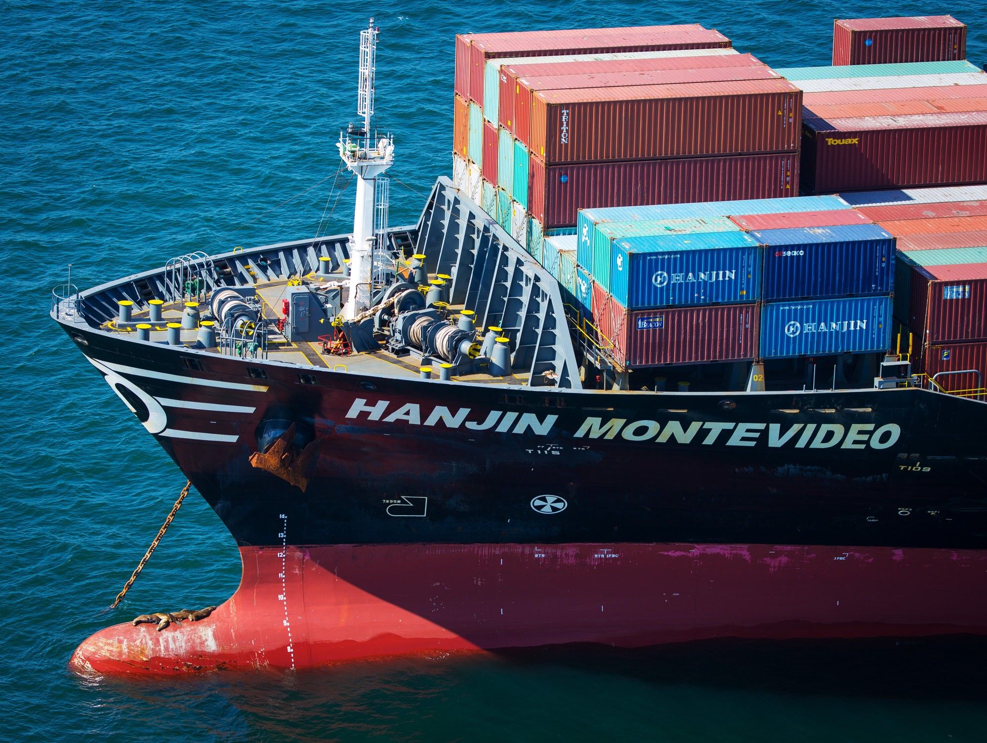 Aerial Views Of The Port of Long Beach As The Terminal Says Won’t Accept Hanjin Containers