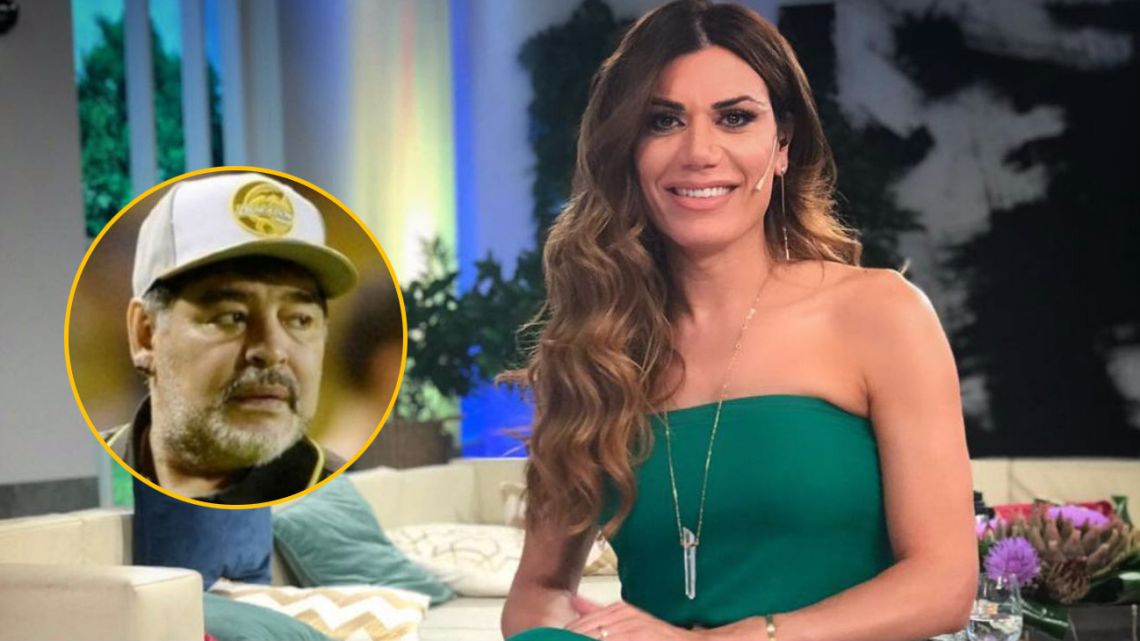 Florencia de la V y Diego Maradona