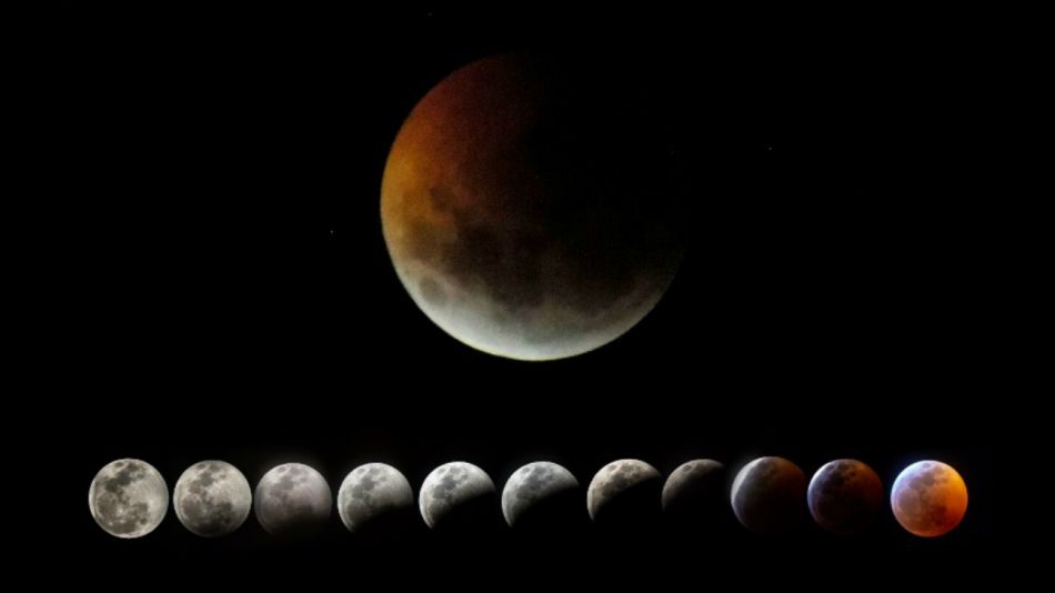 fotos montaje eclipse luna