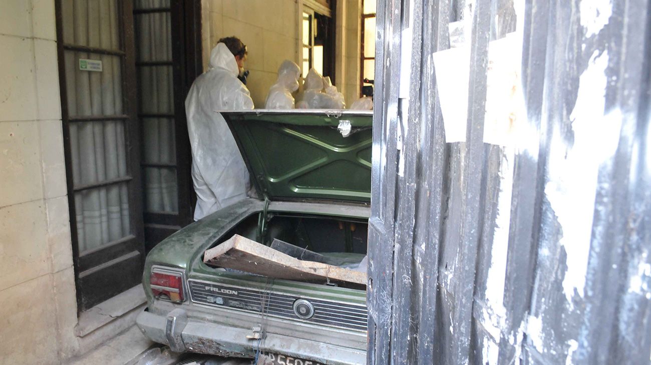 Montan operativo de saneamiento y desratización en la casa de Ricardo Barreda