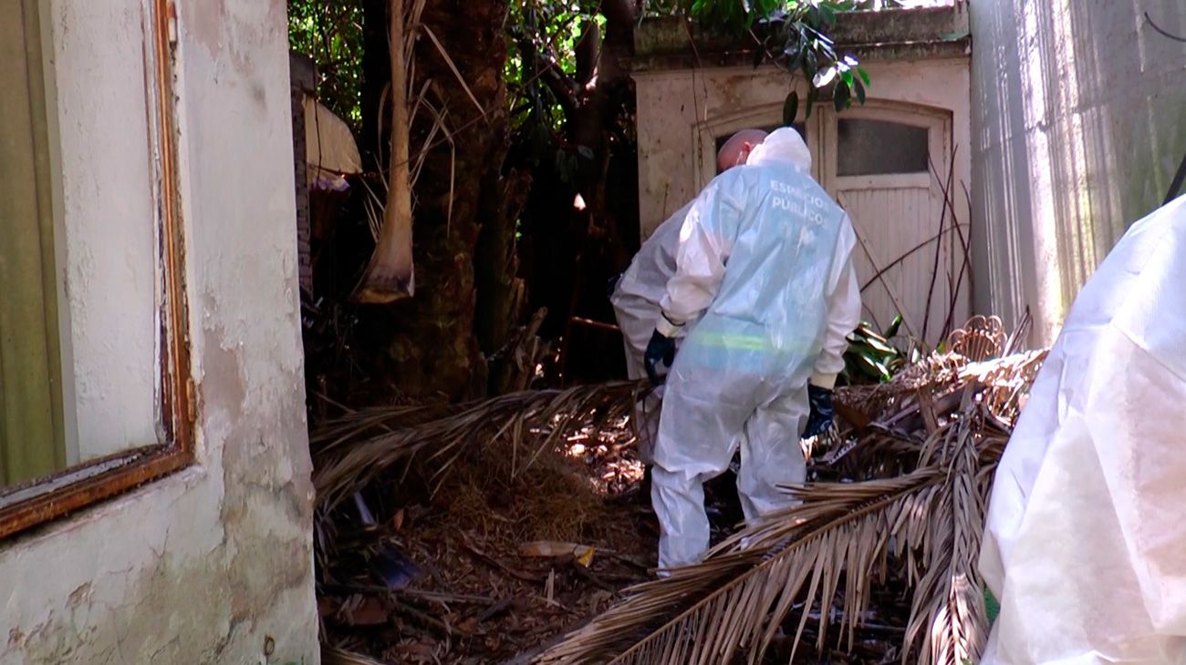 Montan operativo de saneamiento y desratización en la casa de Ricardo Barreda