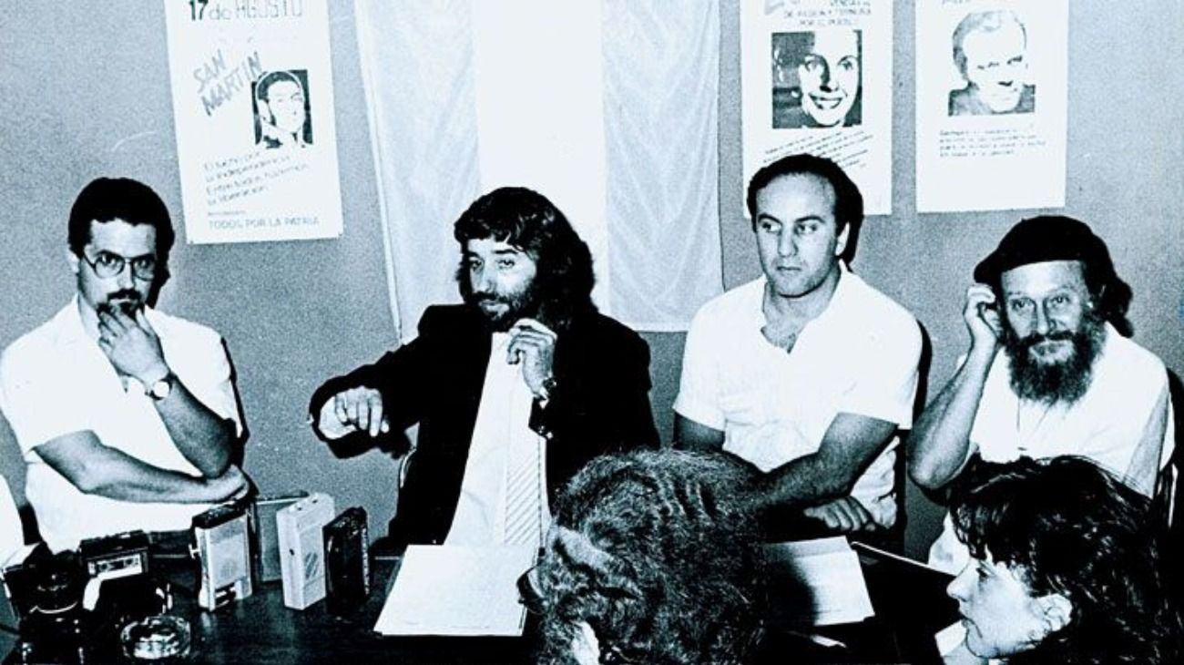 Parte de los militantes que luego fueron presos del MTP.