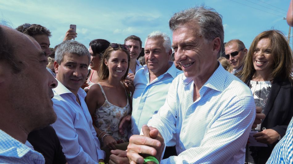 Macri en suipacha con Vidal