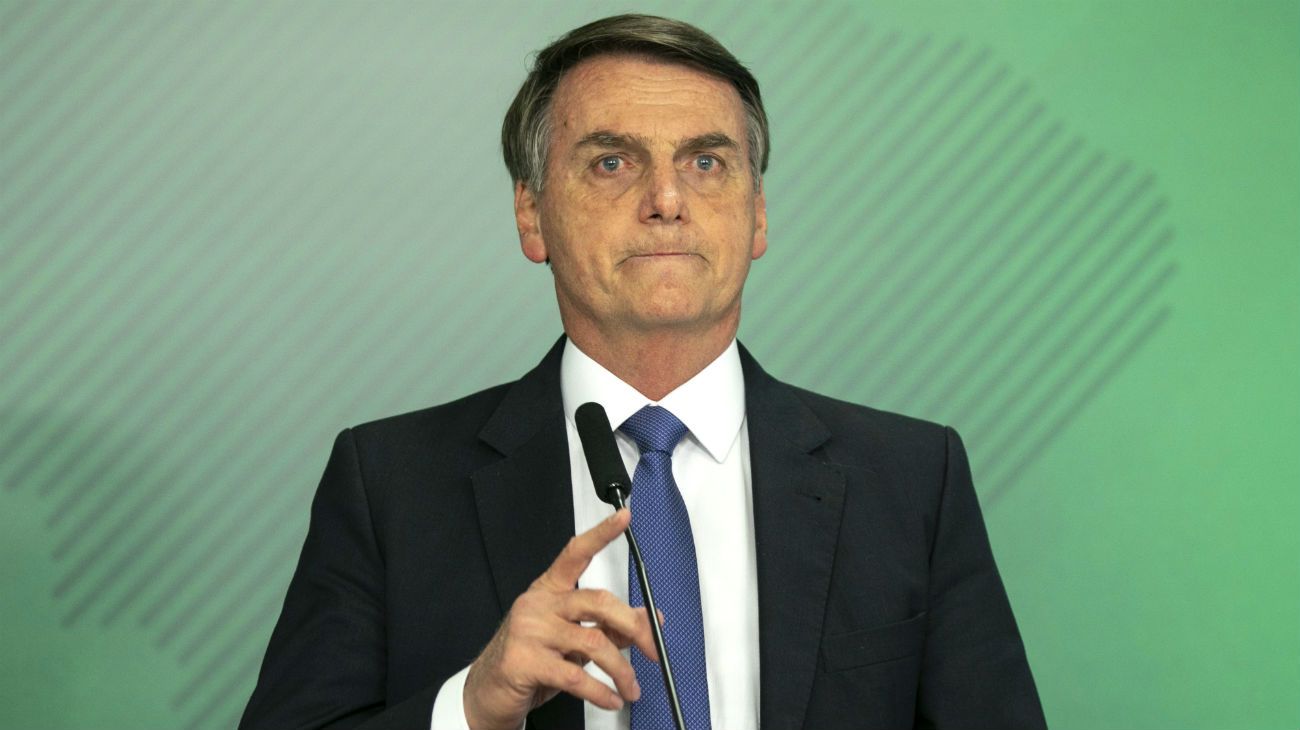 El presidente de Brasil Jair Bolsonaro.