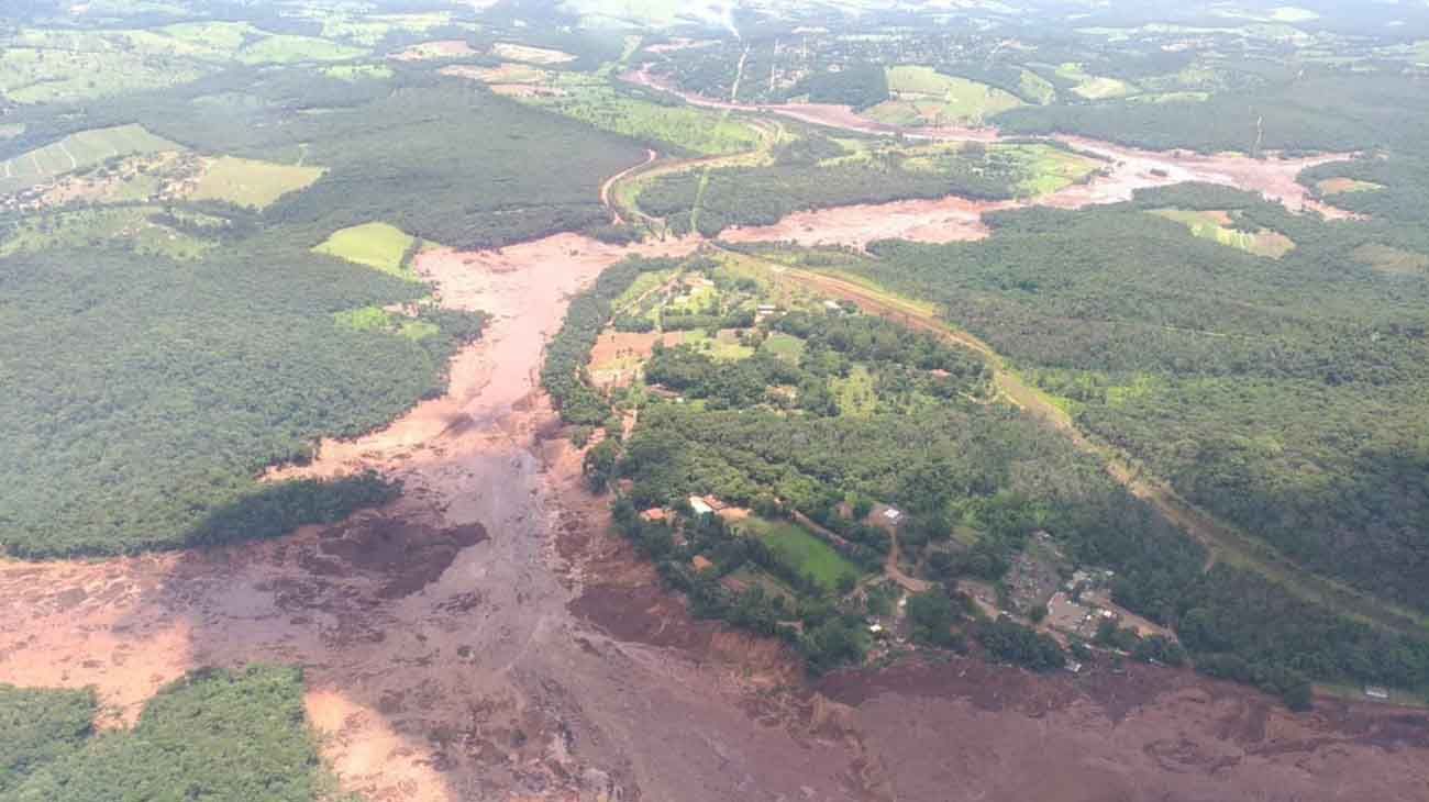 Cedio una represa en brasil