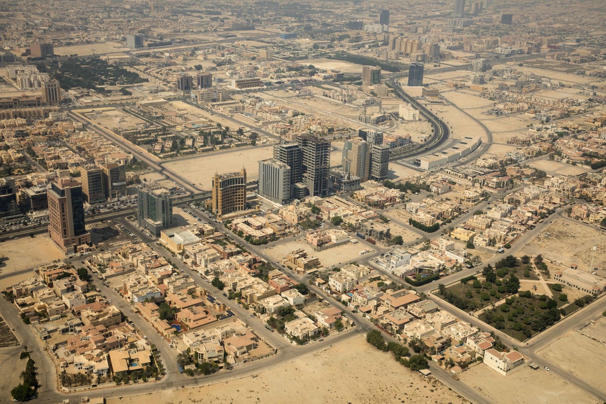 Aerial Views Of Saudi Arabian Oil City Dhahran