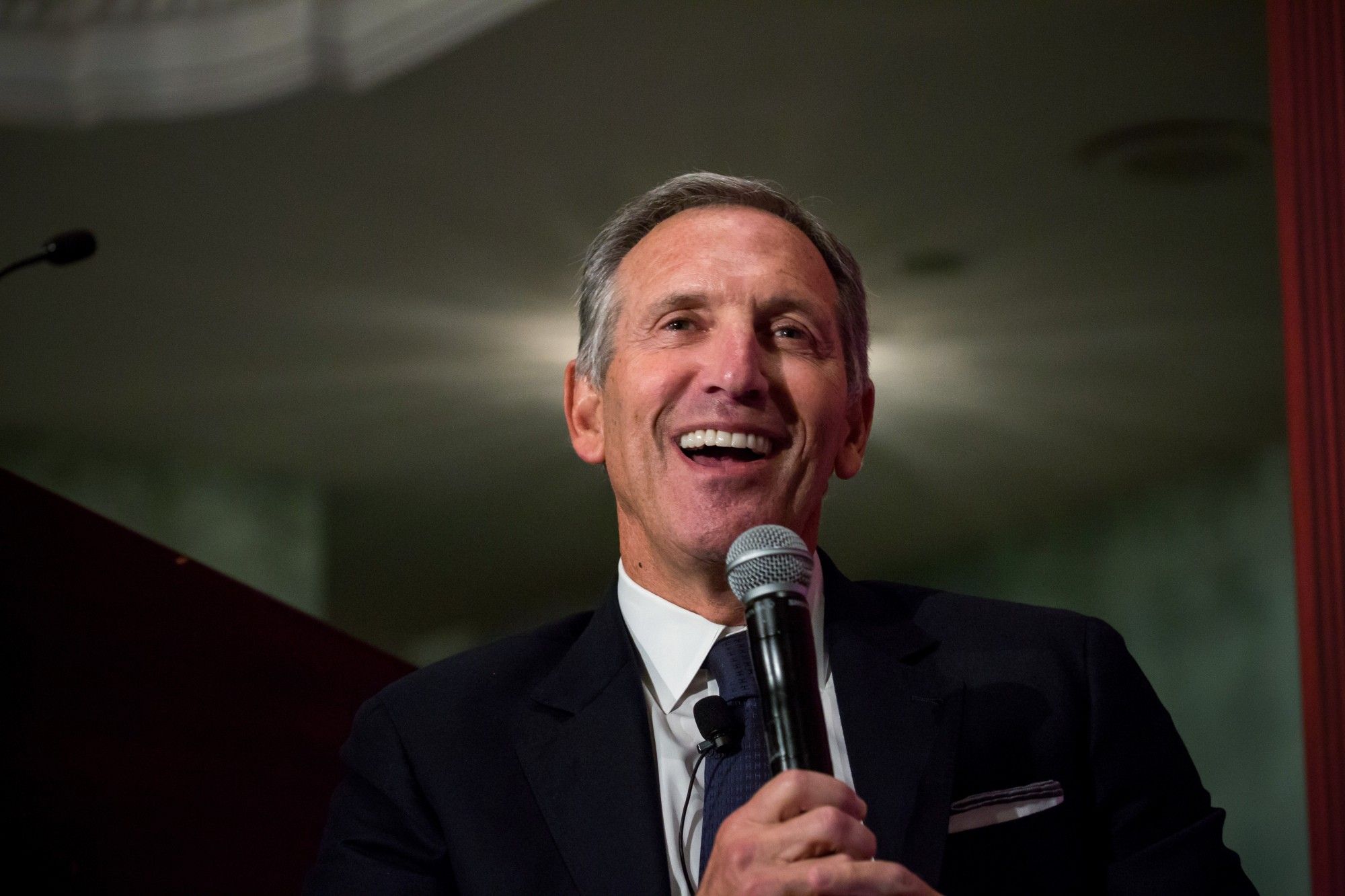 Starbucks Corp. Chairman Howard Schultz Speaks At The Economic Club Of New York