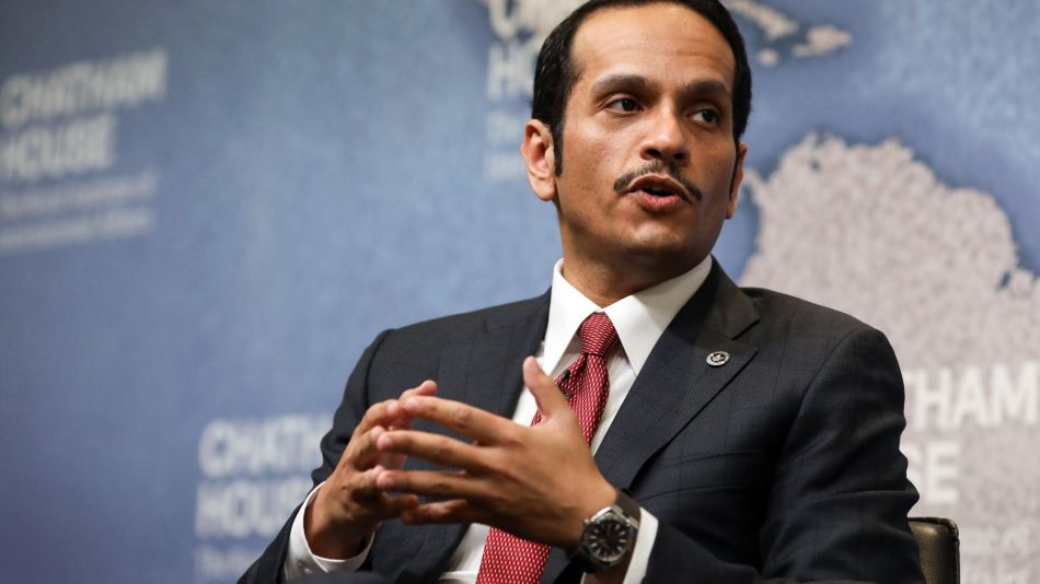 Qatar's Foreign Minister Mohammed bin Abdulrahman Al Thani Attends News Conference As Arab Bloc Boycott Continues