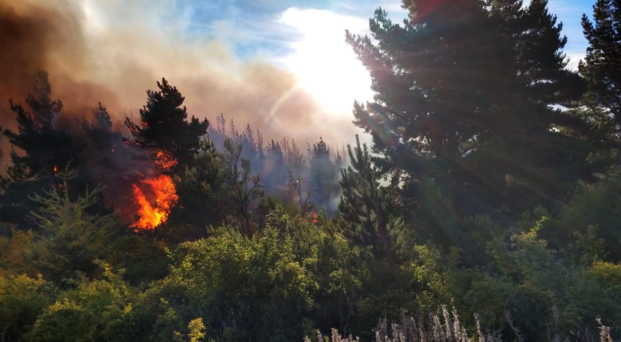 Incendio en Chubut