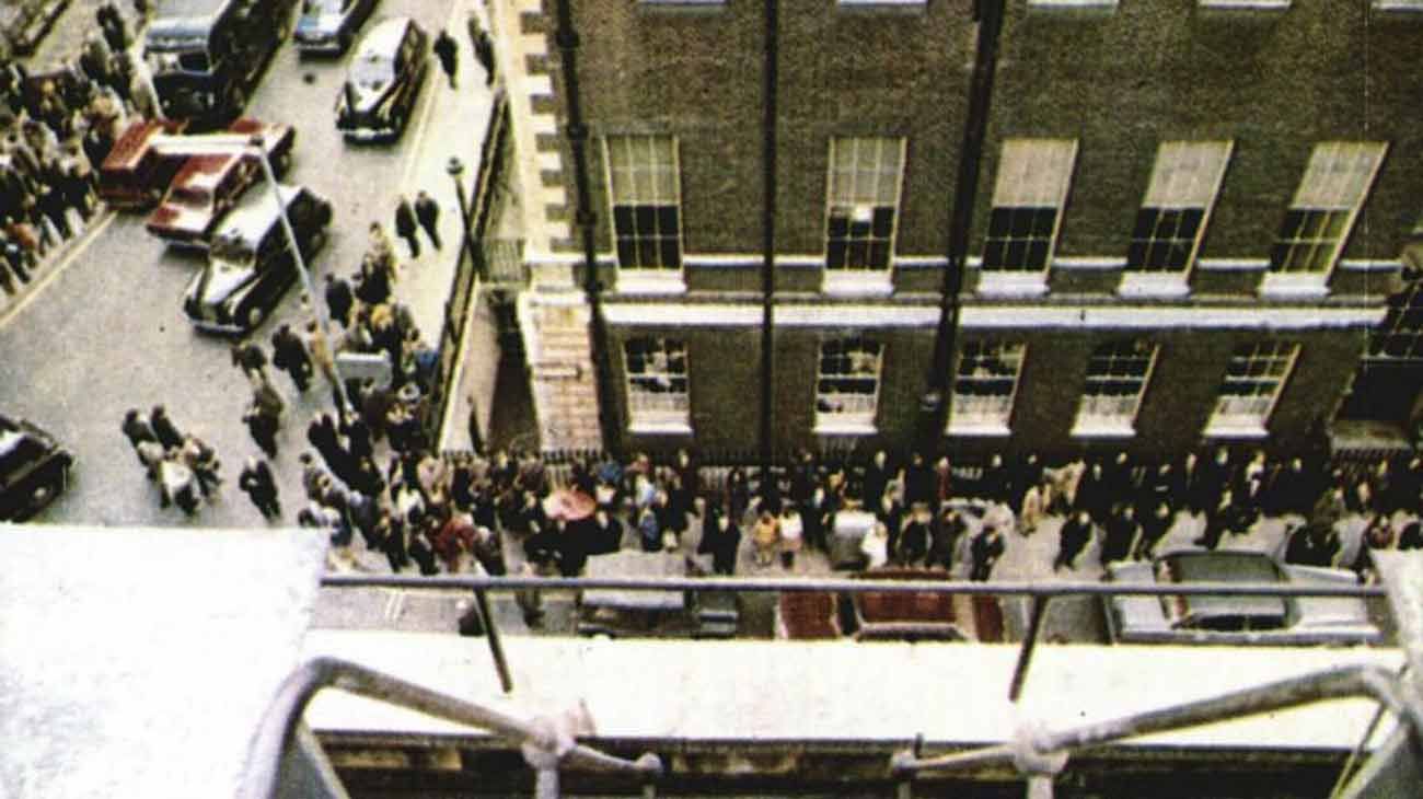 Vista de la calle desde la mítica terraza 