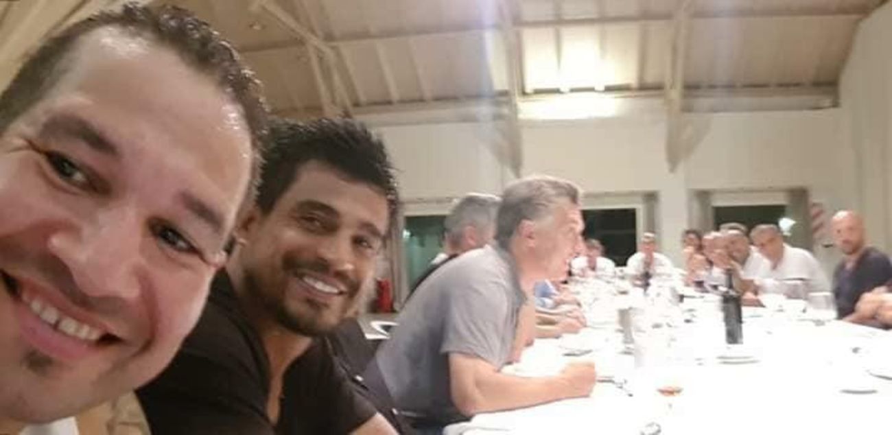 Macri recibió a Angelici y jugadores de Boca en Olivos, enero 2019 (en foto Barijho e Ibarra)