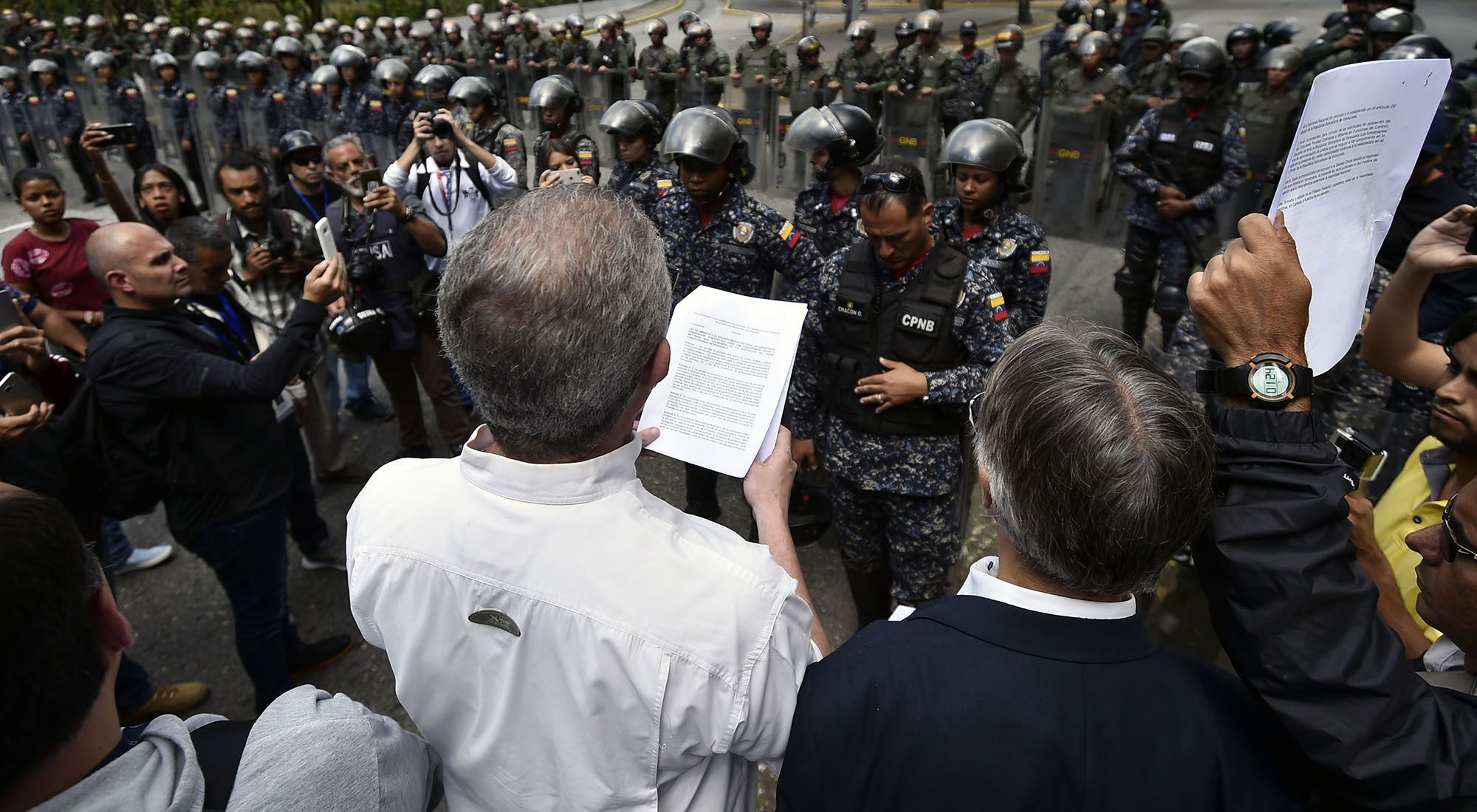 Nueva marcha opositora a Nicolas Maduro en Venezuela.