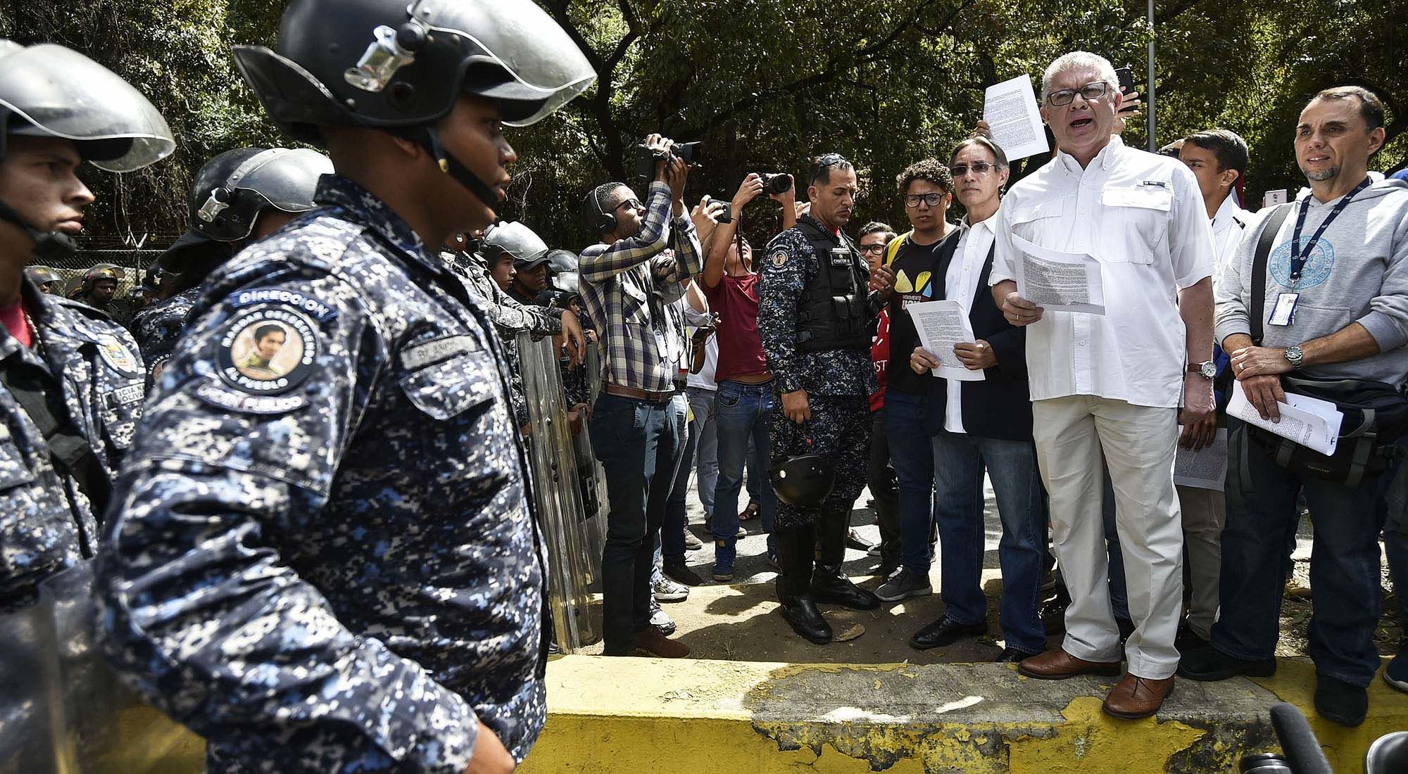 Nueva marcha opositora a Nicolas Maduro en Venezuela.