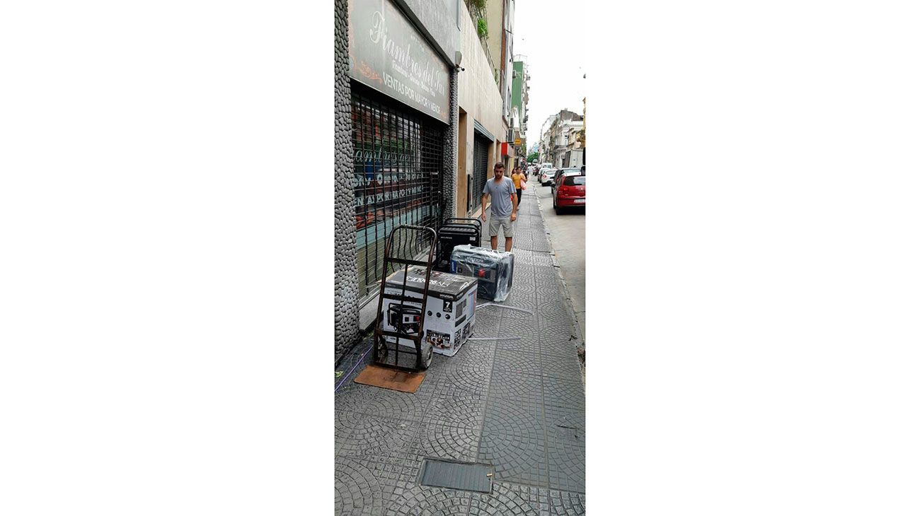 Los precios de los generadores oscilaban entre los 4500 y 15 mil pesos por día.