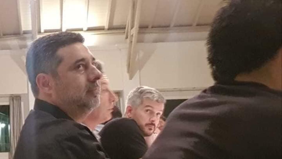 Angelici, Macri y Peña en Olivos 2019