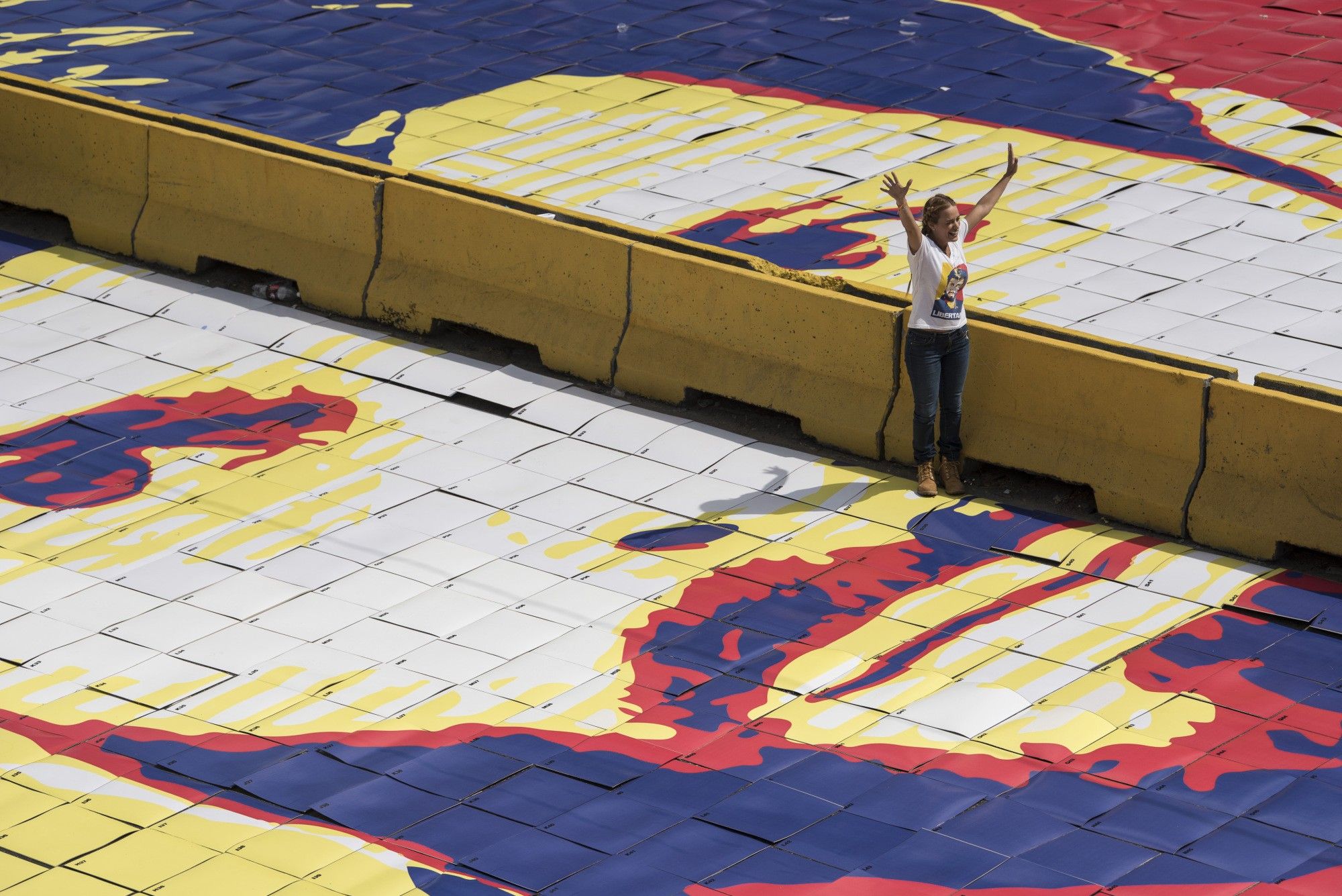Demonstrators Rally For The Release Of Leopoldo Lopez As U.S. President Tweets Support