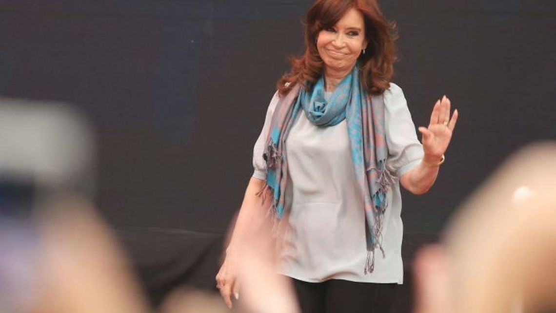 Former president-cum-senator Cristina Fernández de Kirchner.