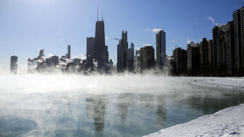 En Chicago hacía más frío que en la capital del estado de Alaska.