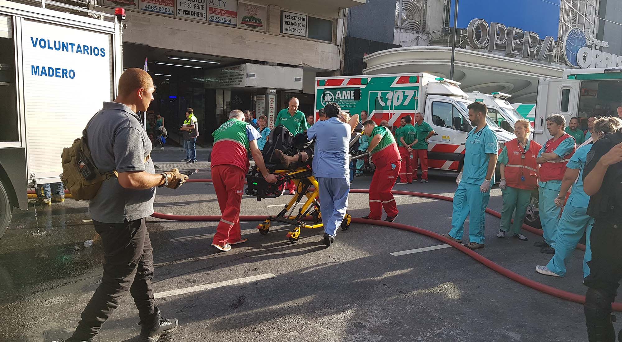 Incendio en Hotel de Avenida Corrientes obregon 01-02-2019