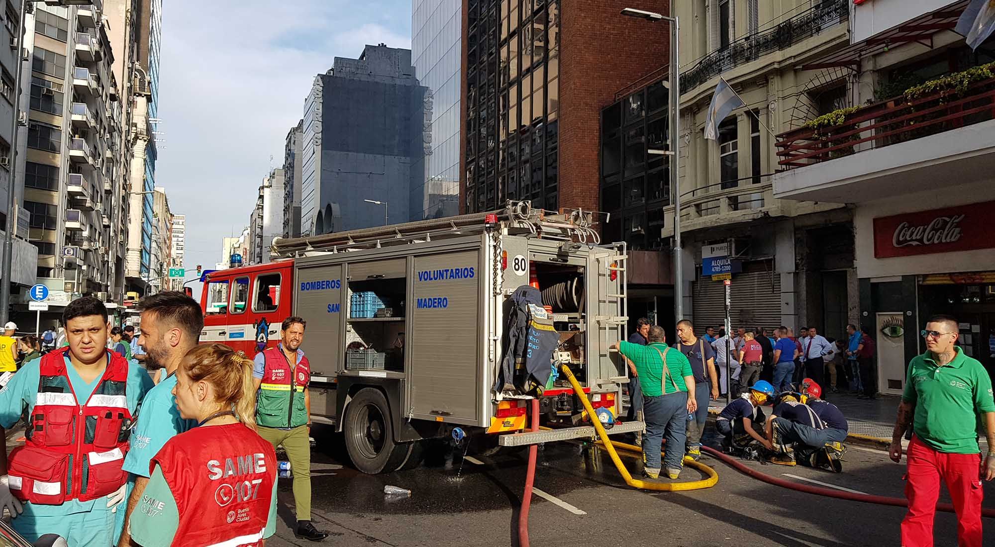 Incendio en Hotel de Avenida Corrientes obregon 01-02-2019