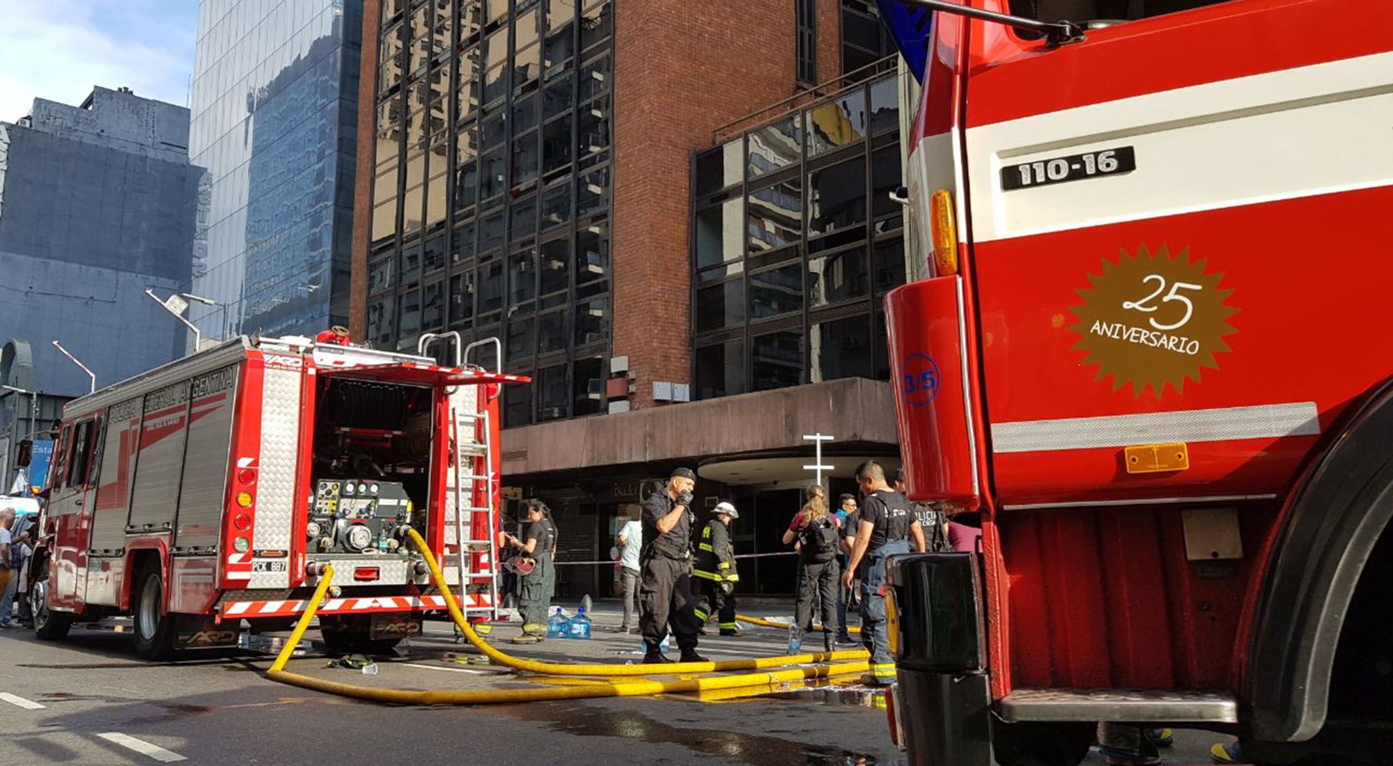 Incendio en Hotel de Avenida Corrientes.