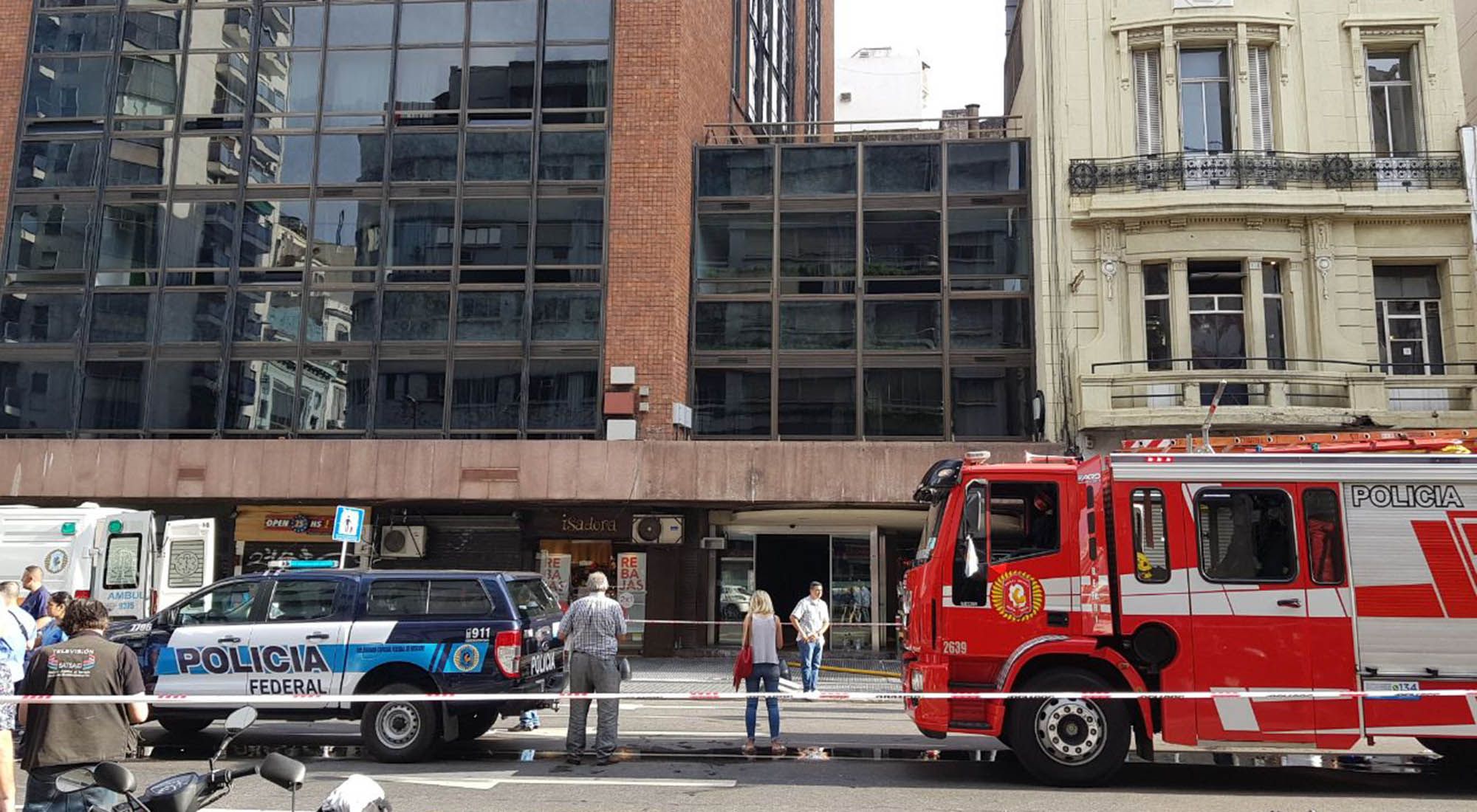 Incendio en Hotel de Avenida Corrientes.