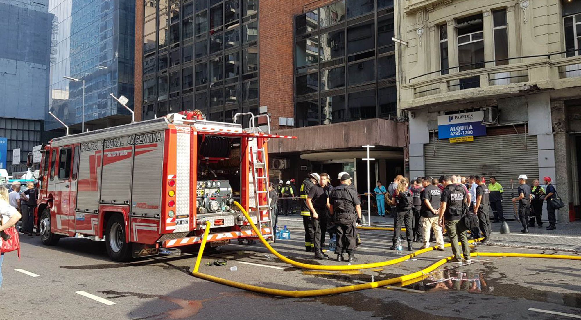 Incendio en Hotel de Avenida Corrientes.