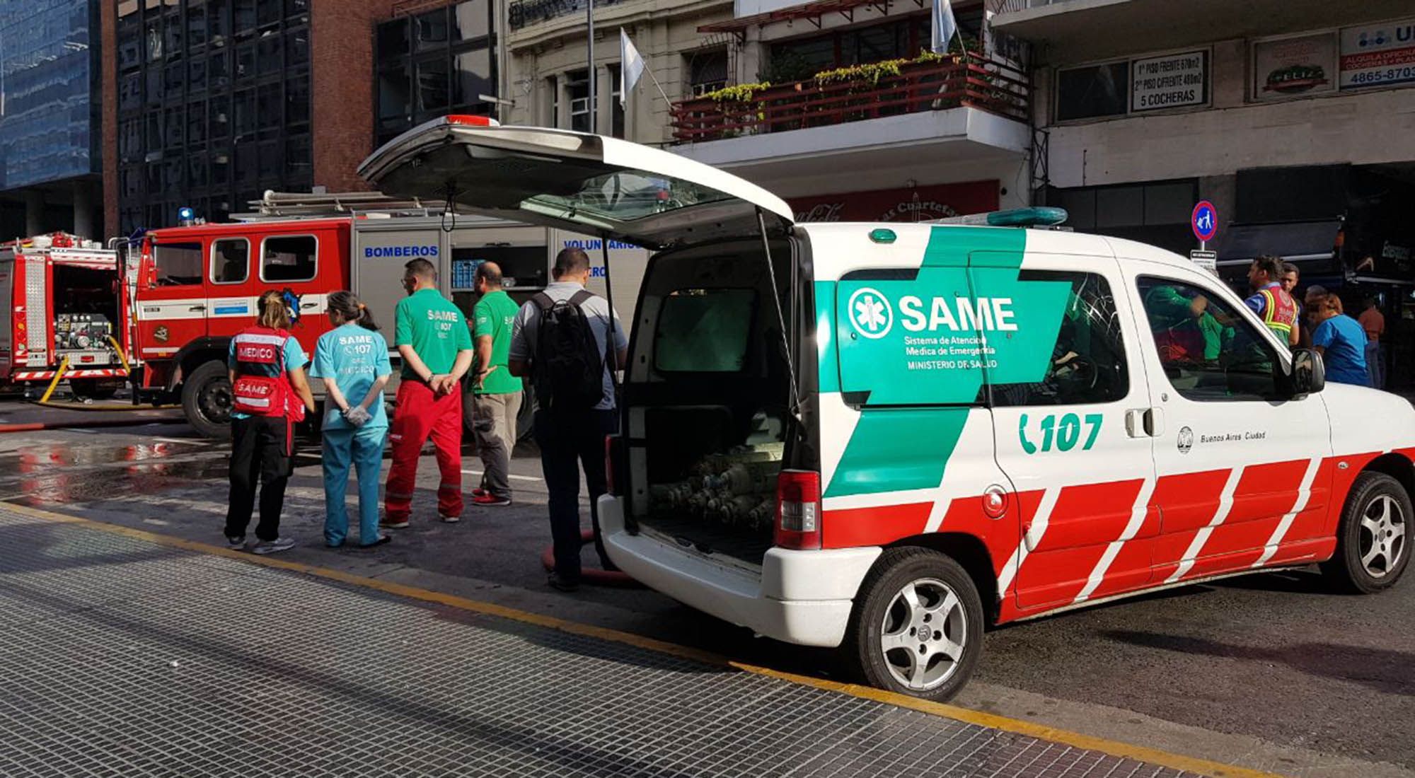 Incendio en Hotel de Avenida Corrientes.