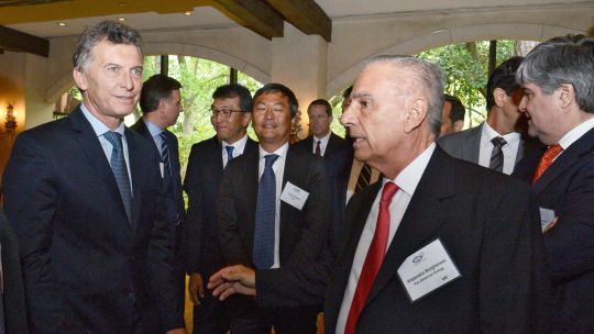 HOUSTON... Macri, Bulgheroni y Gutiérrez, en EE.UU.